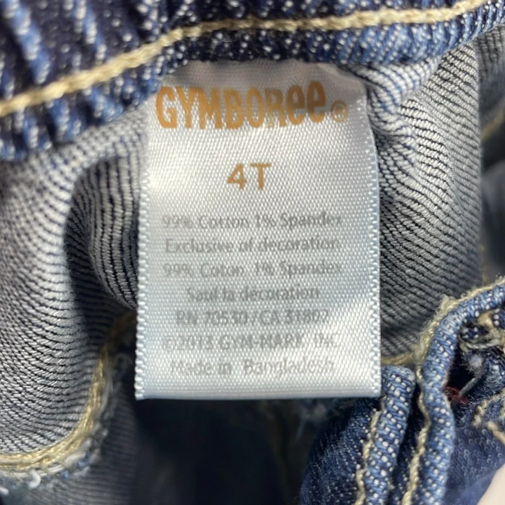 Gymboree “Eeek!” Mouse & “Meow” Cat Embroidery  Jeans Size 4T